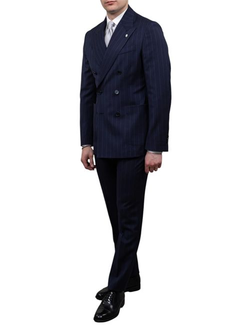 Abito doppiopetto gessato MANUEL RITZ | Abiti | 3832A3738 25313289